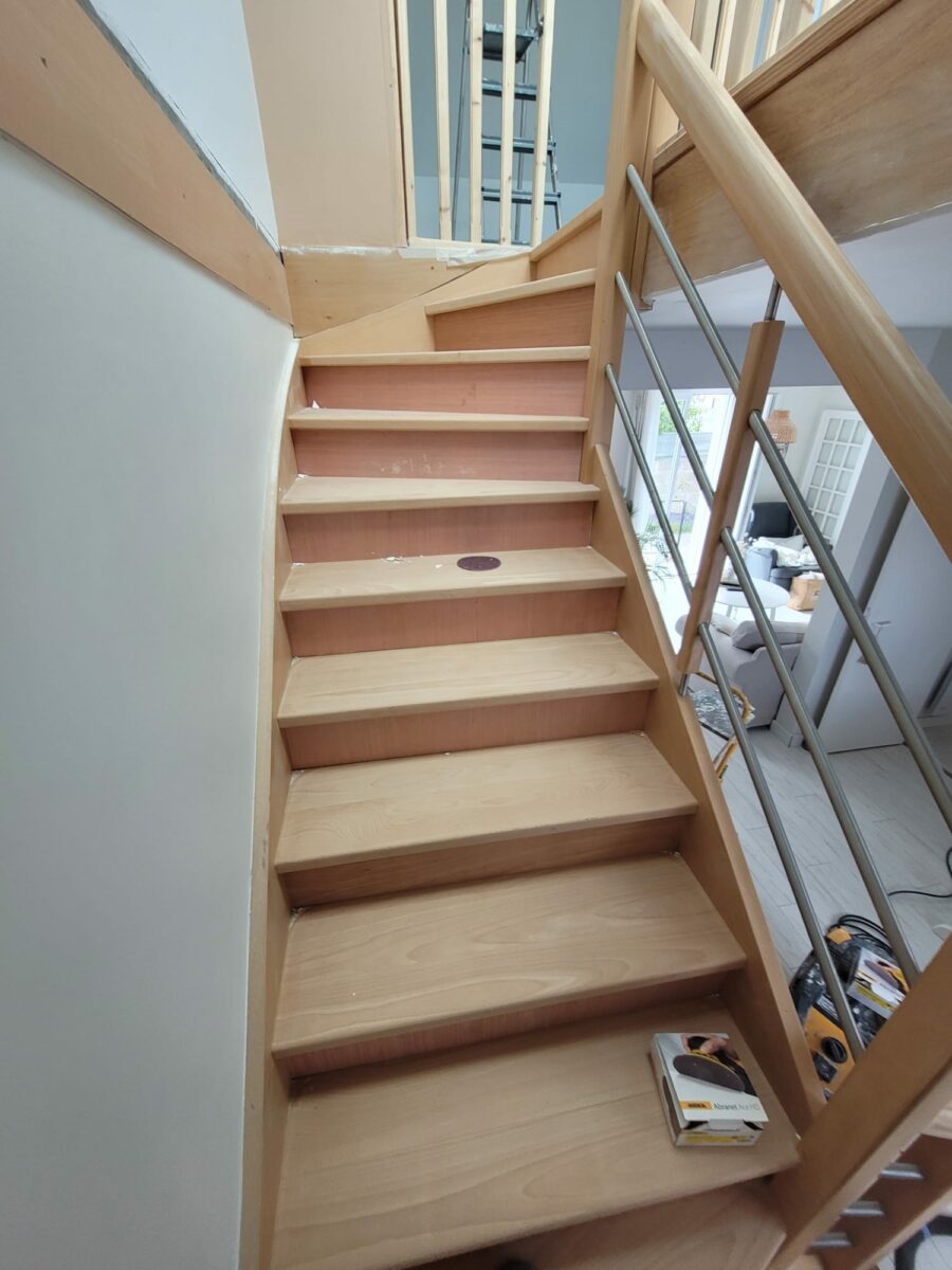 Entreprise Peinture Arnaud Coue Entreprise De Peinture A Plouay Escalier 1
